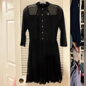 Elegant Black Lace Dress